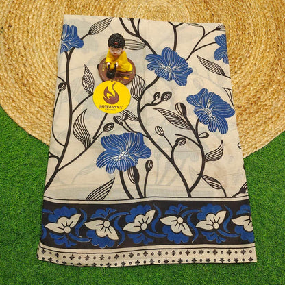 ORIGINAL PEDANA KALAMKARI Cotton Sarees - BOMMA30