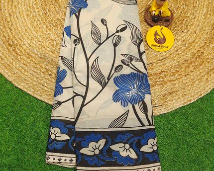 ORIGINAL PEDANA KALAMKARI Cotton Sarees - BOMMA30