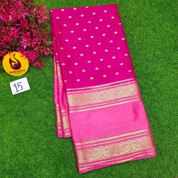 Premium Quality Mysore Crepe Sarees - MYSORE015
