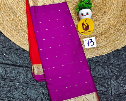 Premium Quality Mysore Crepe Sarees   - MYSORE073