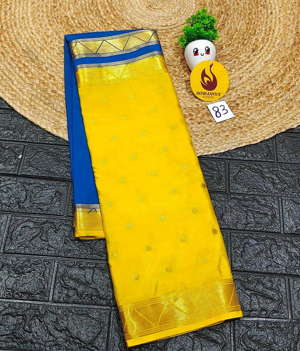 Premium Quality Mysore Crepe Sarees  - MYSORE0832