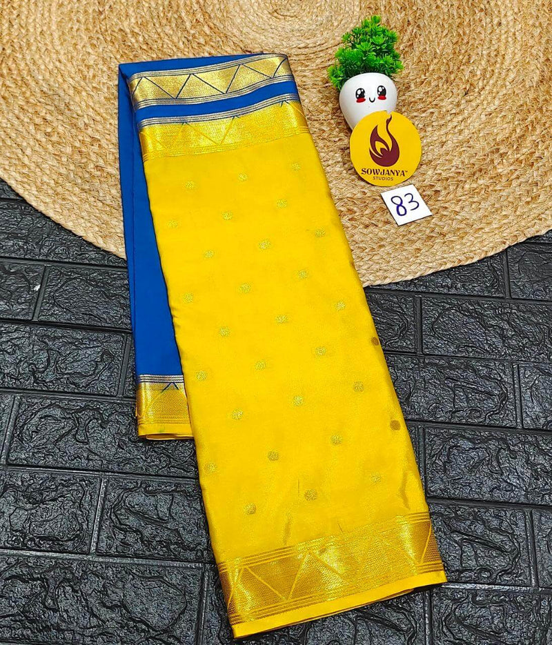 Premium Quality Mysore Crepe Sarees  - MYSORE0832