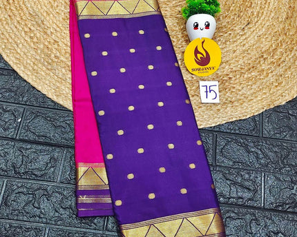 Premium Quality Mysore Crepe Sarees - MYSORE075
