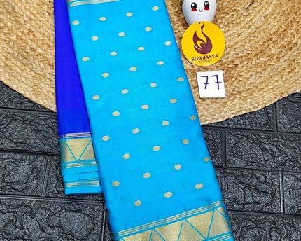 Premium Quality Mysore Crepe Sarees  - MYSORE077