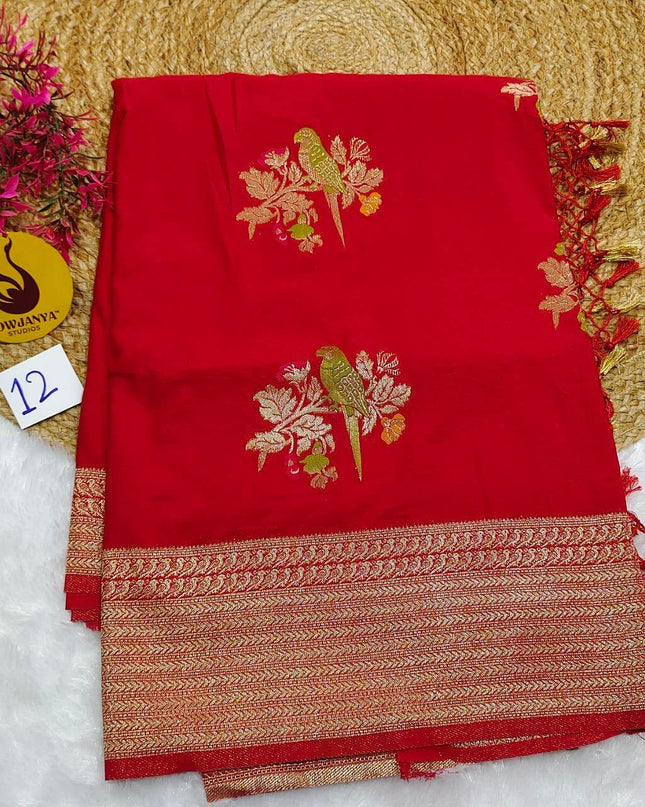 Designer Banarasi Sarees -SSBPT12