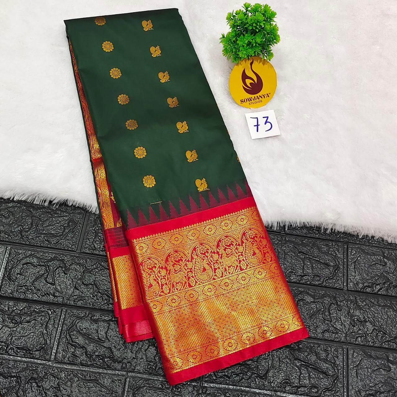 Premium Semi Gadwal  Sarees - VIBE73