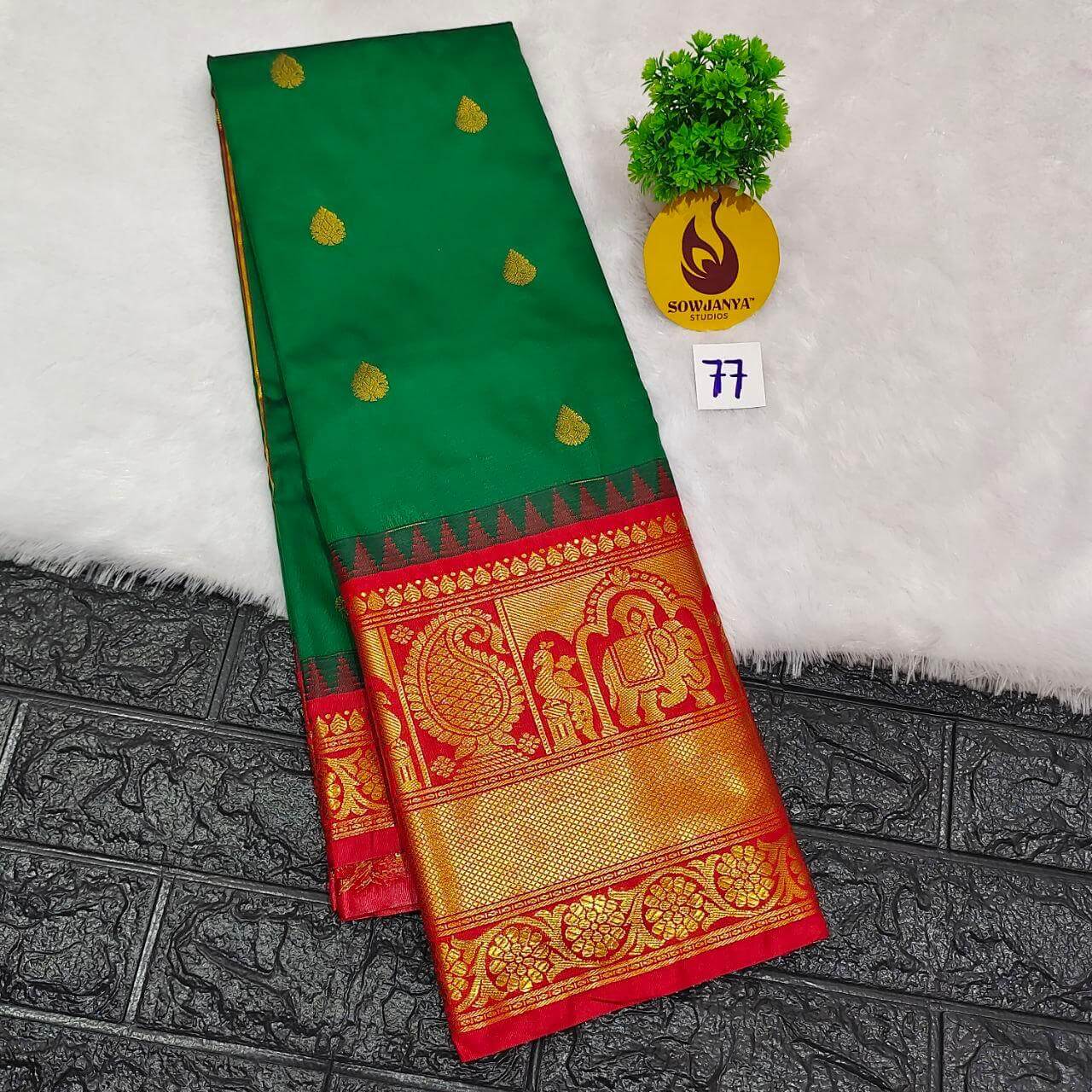 Premium Semi Gadwal  Sarees - VIBE77