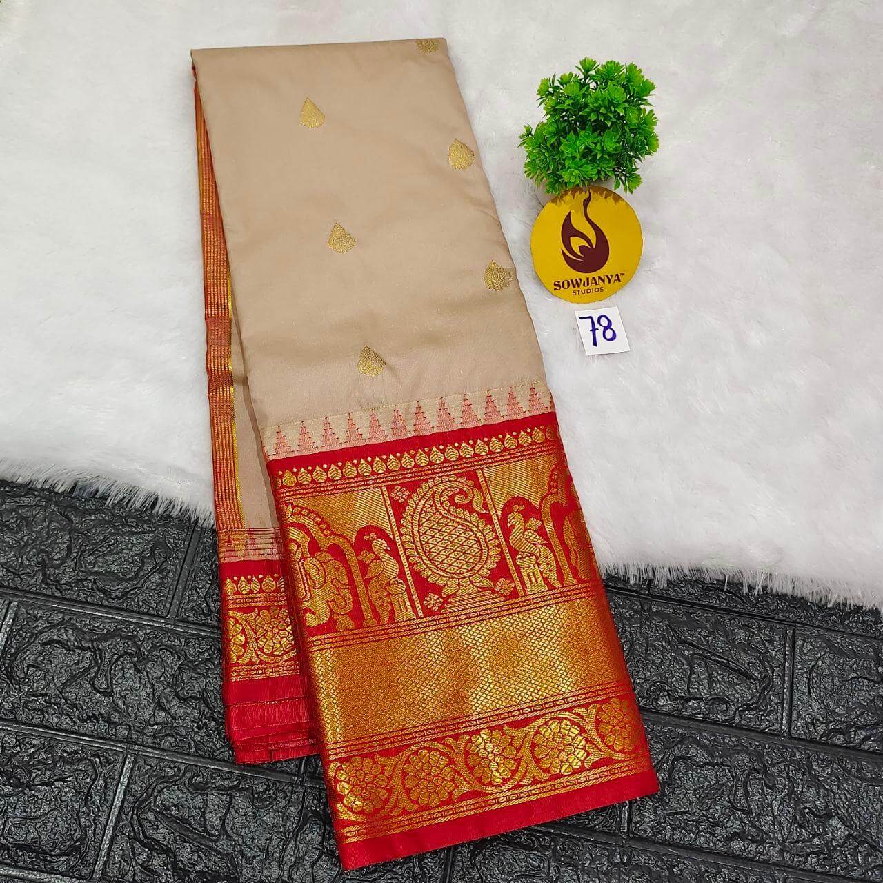 Premium Semi Gadwal  Sarees - VIBE78