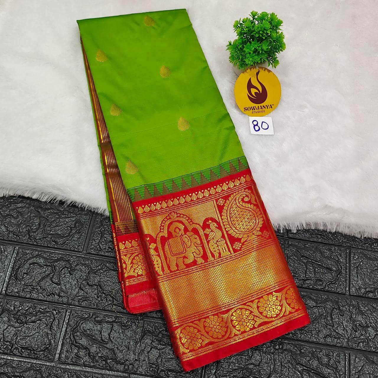 Premium Semi Gadwal  Sarees - VIBE80