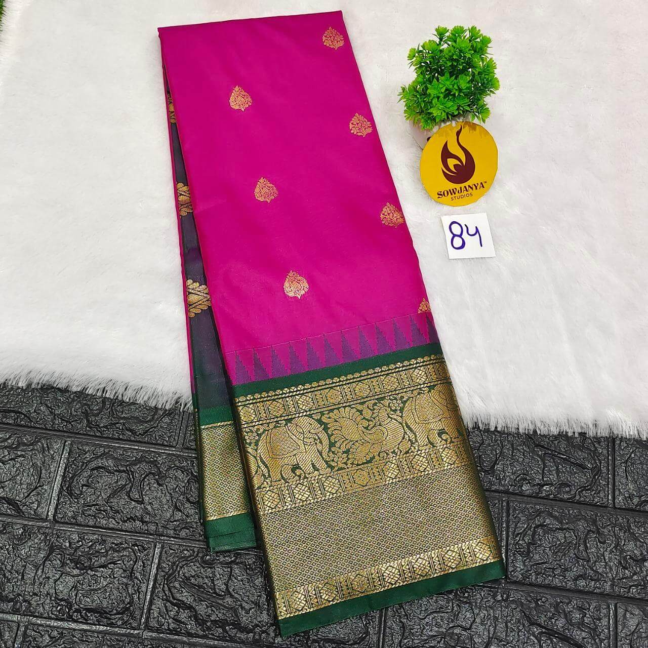 Premium Semi Gadwal  Sarees - VIBE84