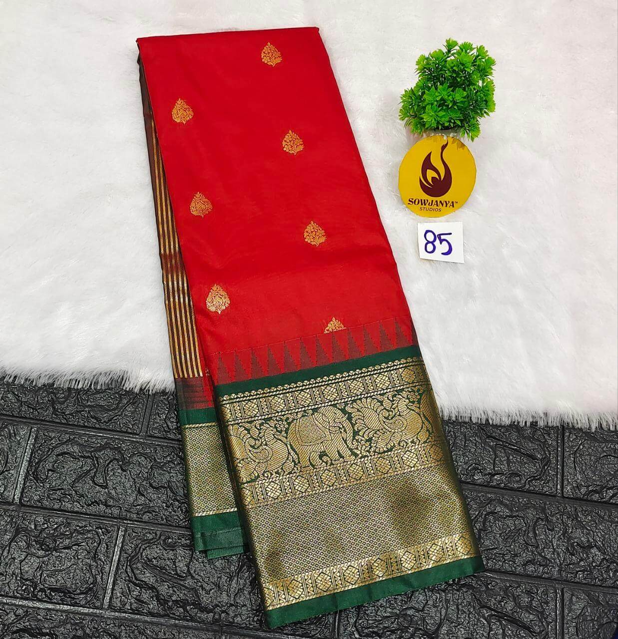 Premium Semi Gadwal  Sarees - VIBE85