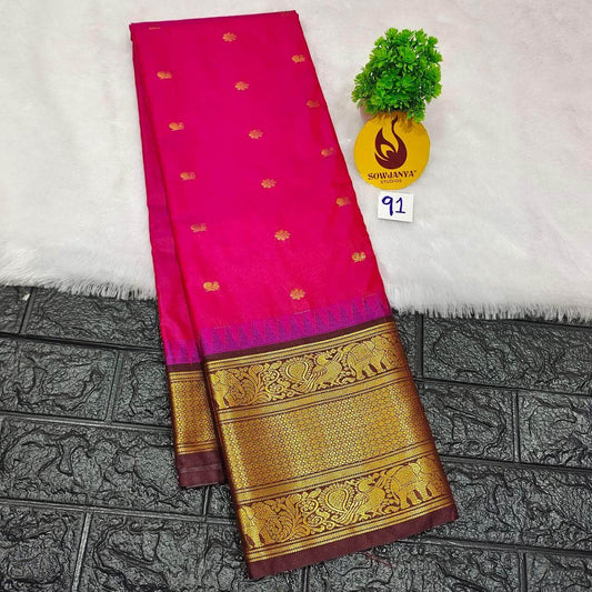 Premium Semi Gadwal  Sarees - VIBE91