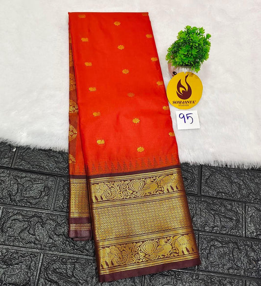 Premium Semi Gadwal  Sarees - VIBE95