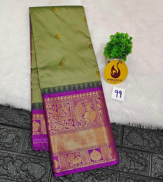 Premium Semi Gadwal  Sarees - VIBE99