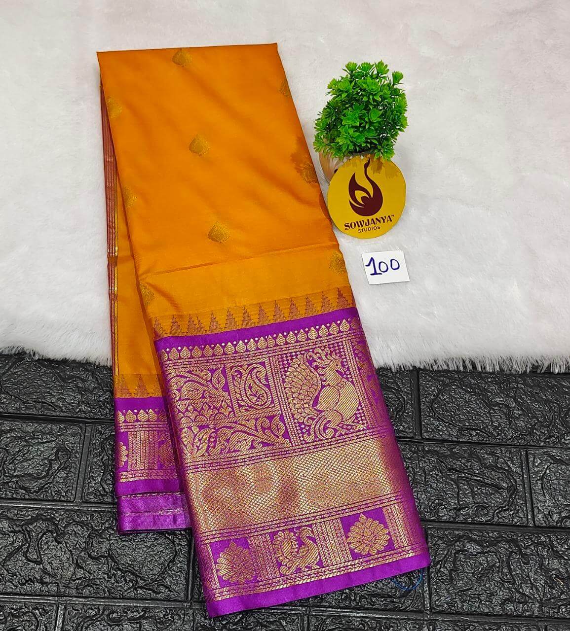 Premium Semi Gadwal  Sarees - VIBE100