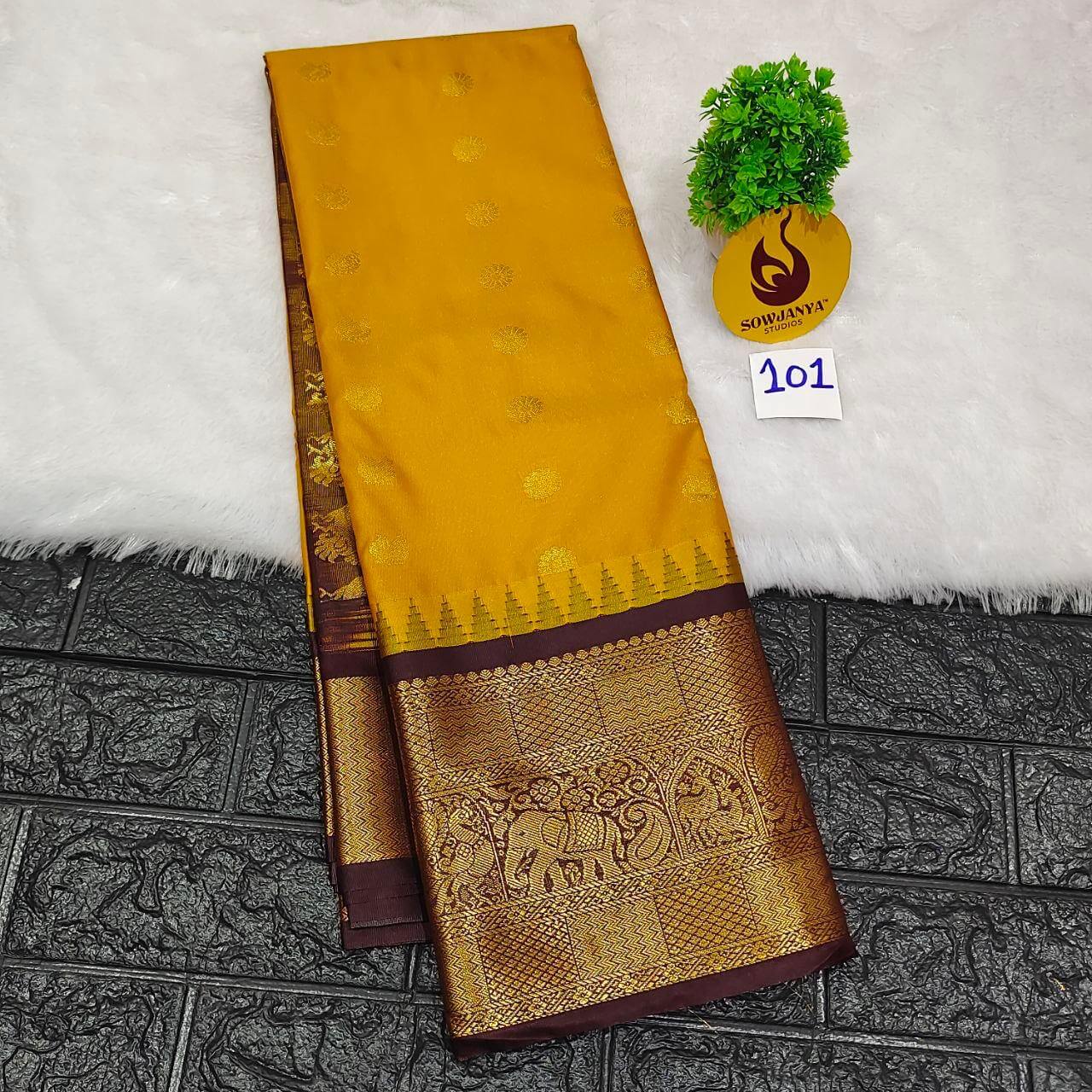 Premium Semi Gadwal  Sarees - VIBE101