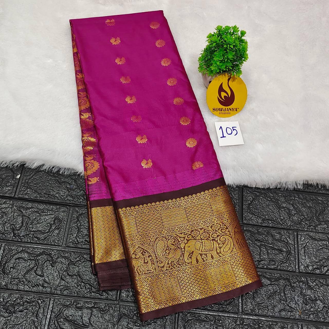 Premium Semi Gadwal  Sarees - VIBE105
