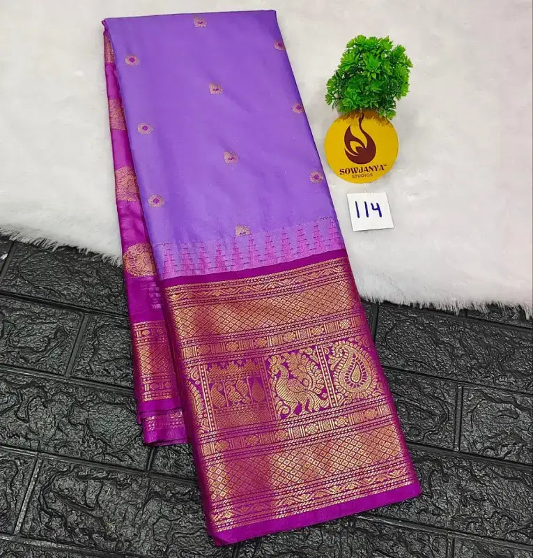 Premium Semi Gadwal  Sarees - VIBE114