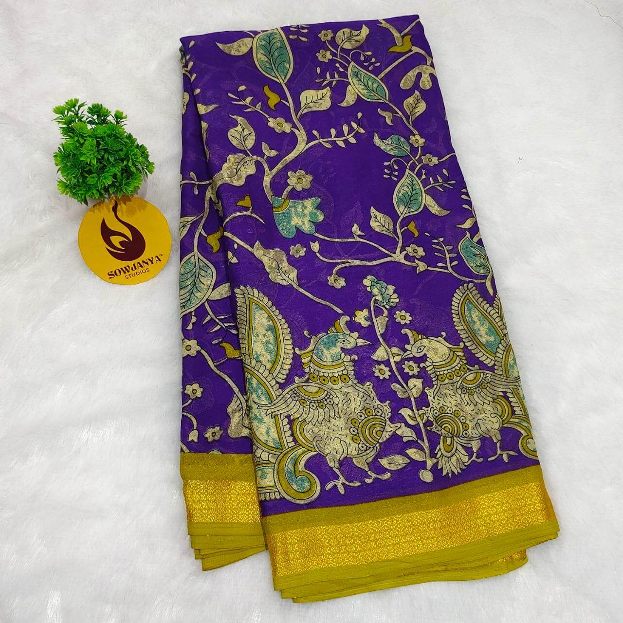 Premium Georgette Sarees   - SSDAI