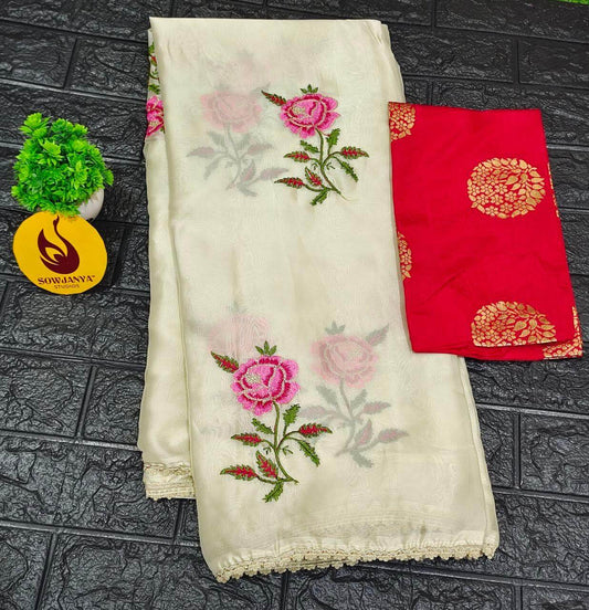 Premium Rangoli Silk Sarees- FLASH