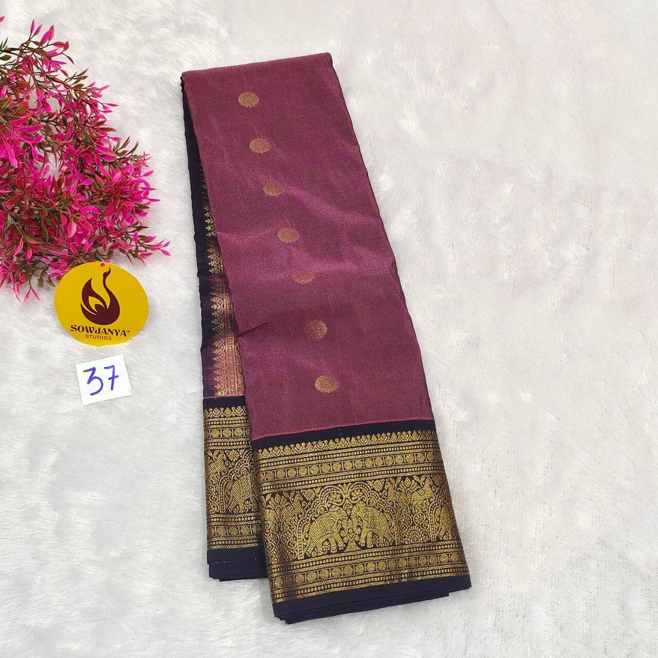 VINTAGE Seiko Gadwal Pattu Sarees(37)  - WAVE