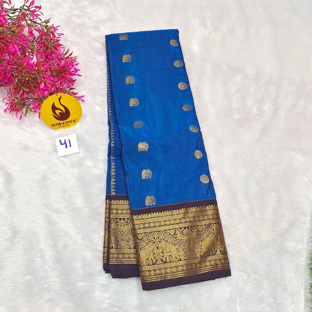 VINTAGE Seiko Gadwal Pattu Sarees(41)  - WAVE
