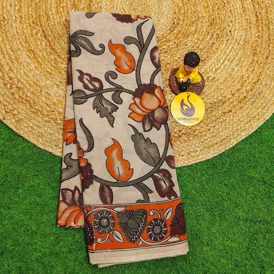 ORIGINAL PEDANA KALAMKARI Cotton Sarees (33)- BOMMA