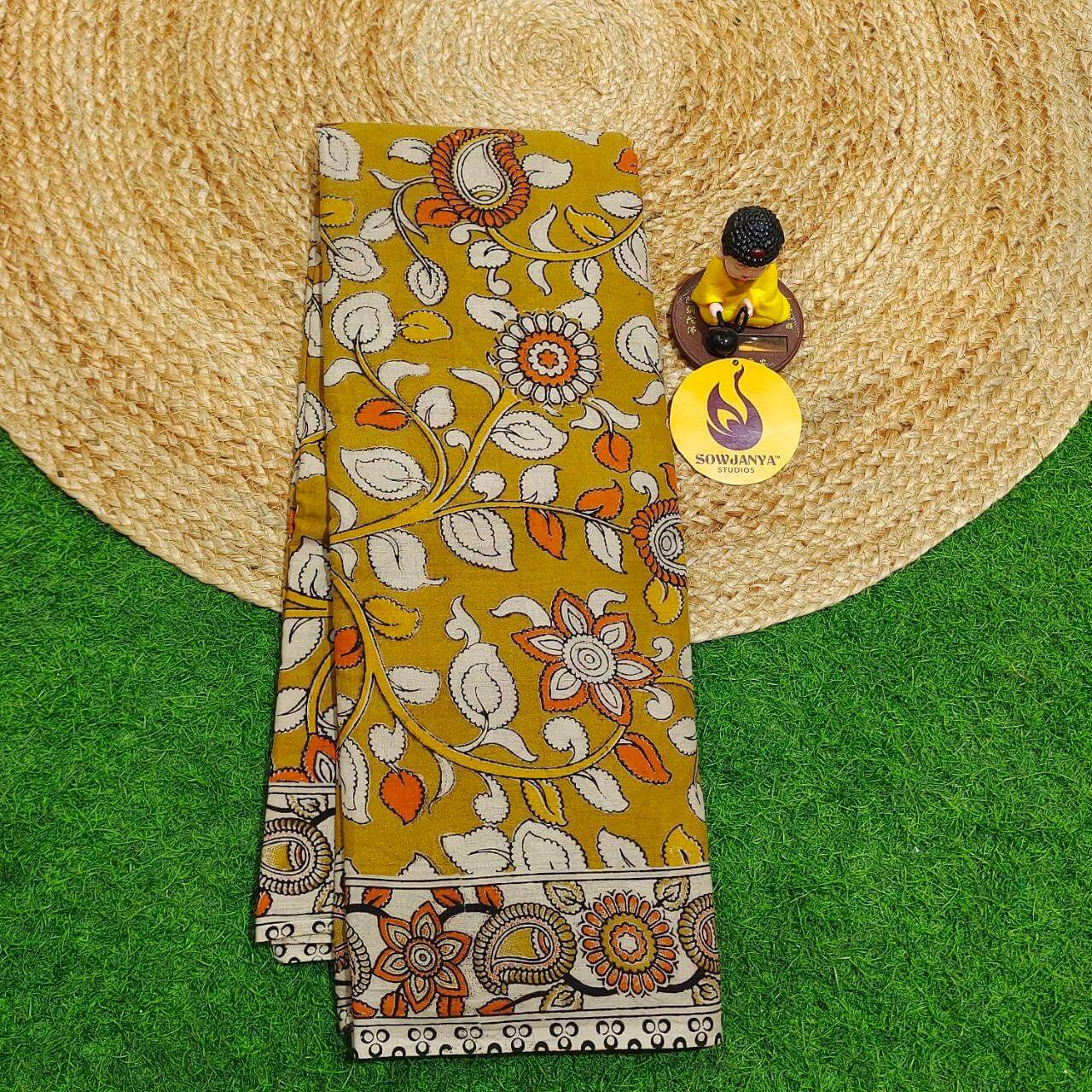 ORIGINAL PEDANA KALAMKARI Cotton Sarees (43)- BOMMA