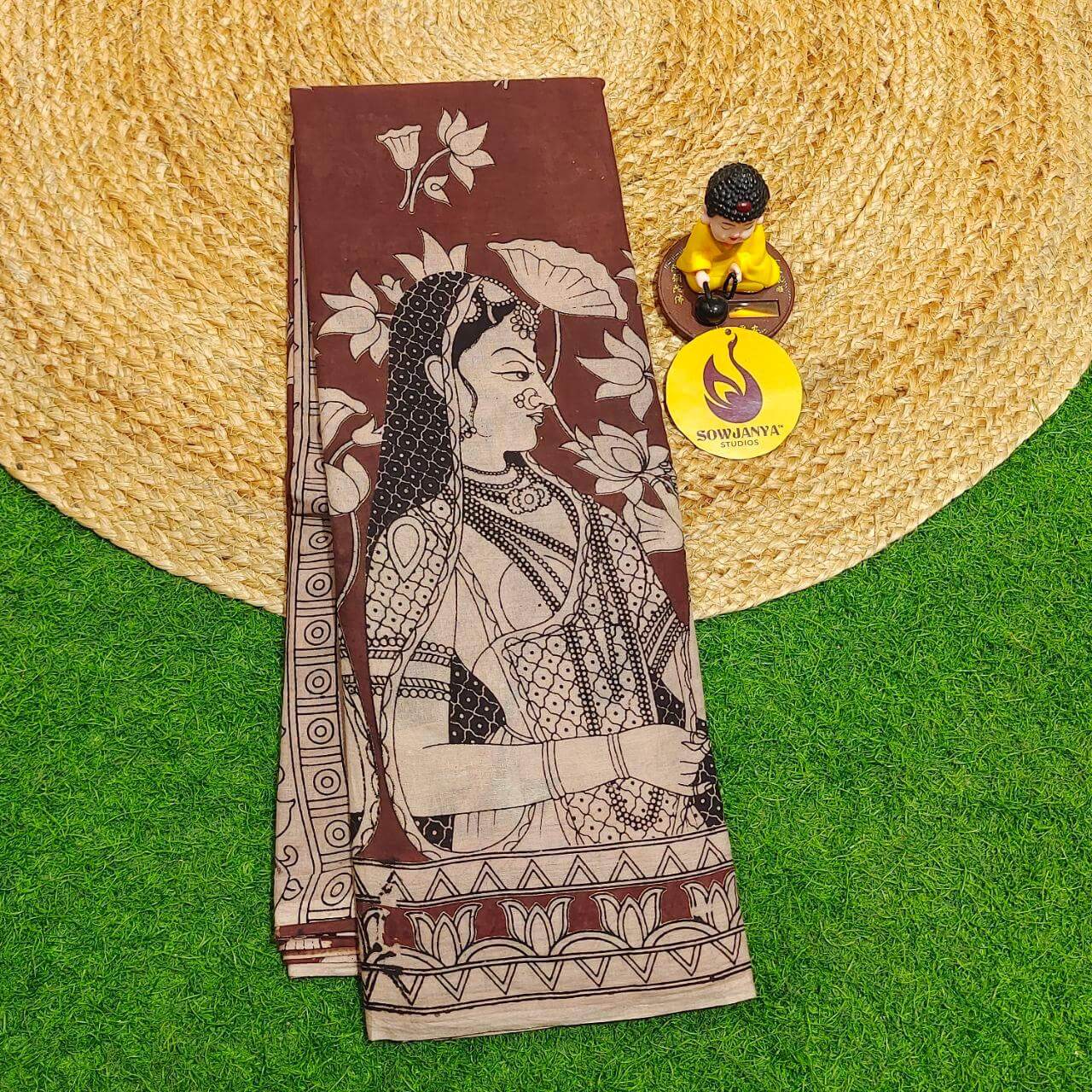 ORIGINAL PEDANA KALAMKARI Cotton Sarees (39)- BOMMA