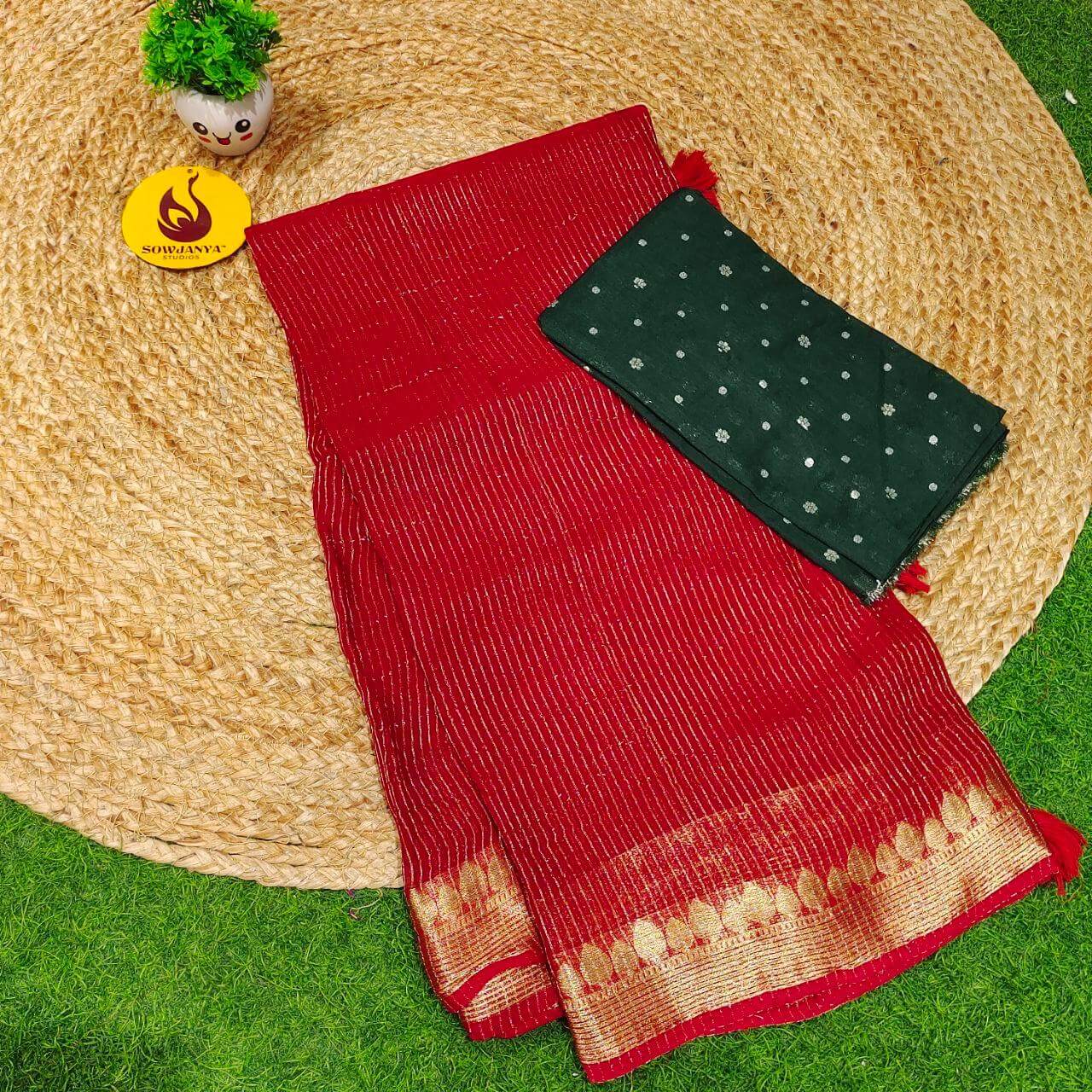 Premium Viscose Georgette Saree(6) - BLAST