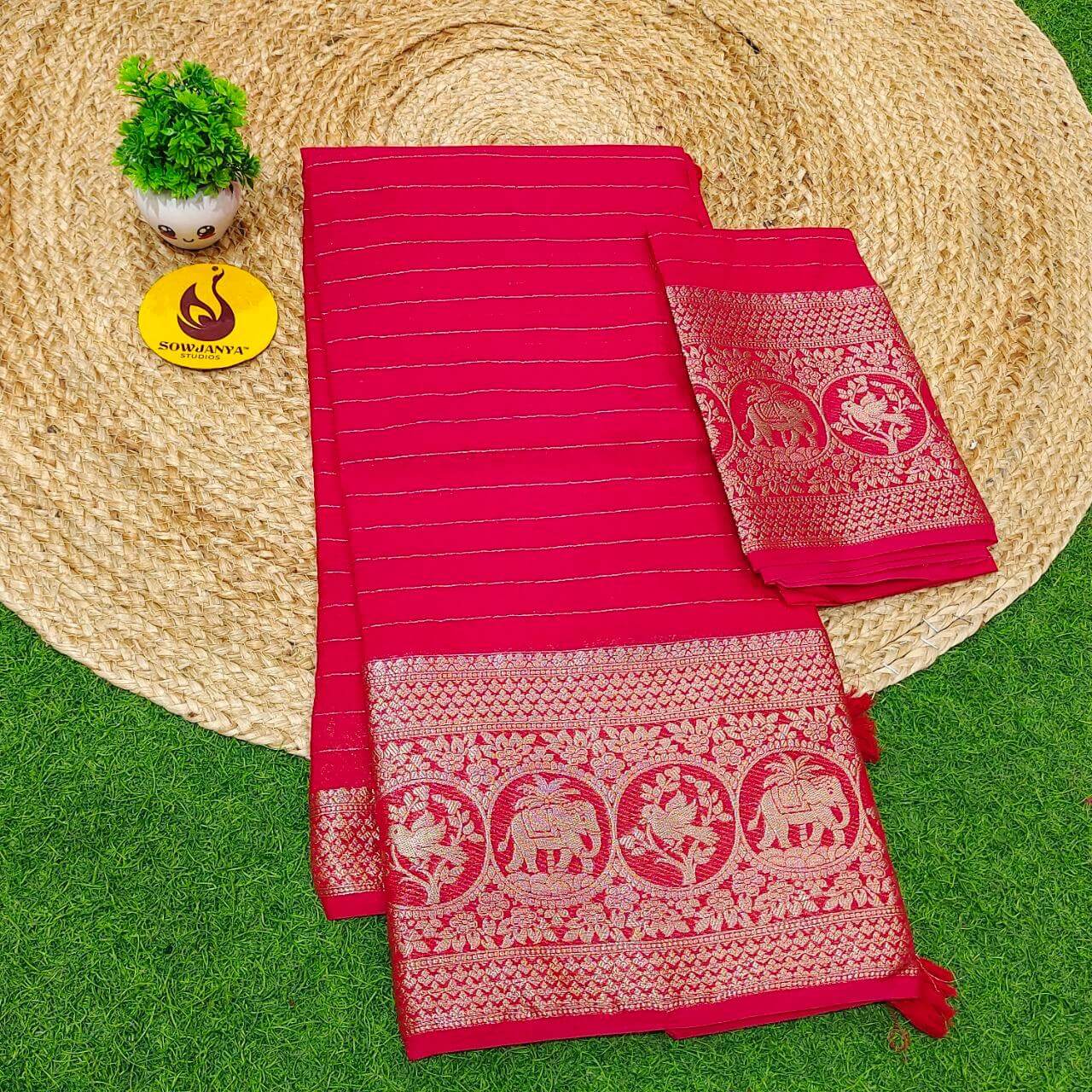 Premium Viscose Georgette Saree(5) - BLAST