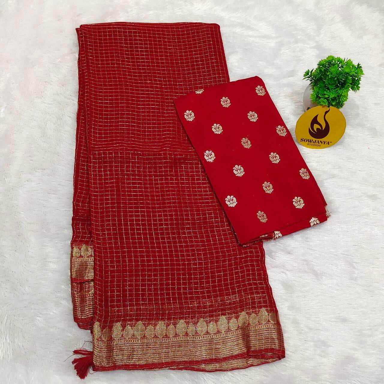 Premium Viscose Georgette Saree(16) - BLAST