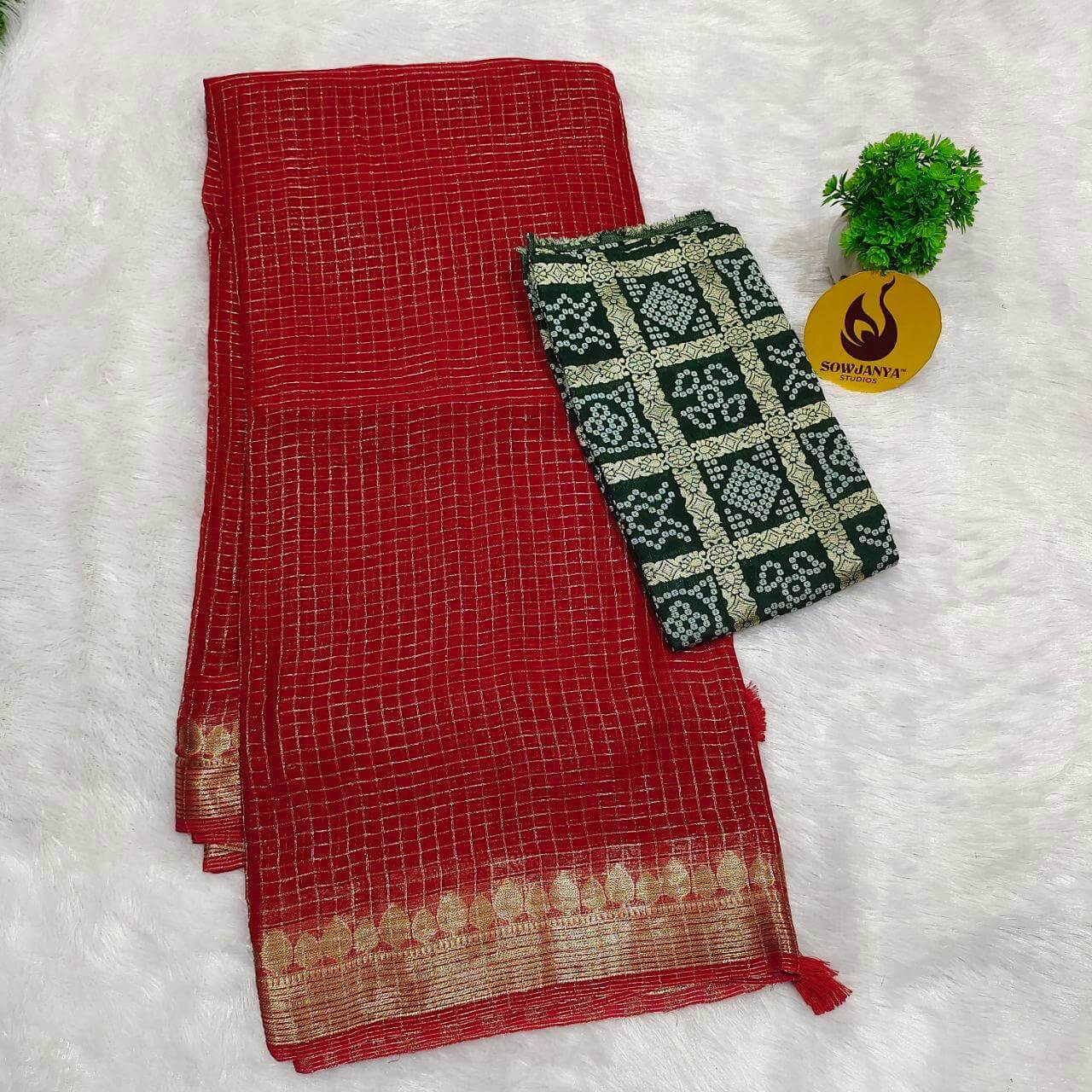 Premium Viscose Georgette Saree(21) - BLAST