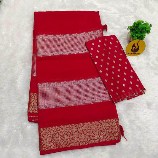 Premium Viscose Georgette Saree(24) - BLAST