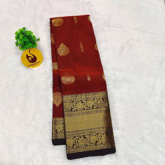 VINTAGE Seiko Gadwal Pattu Sarees  - FIRE