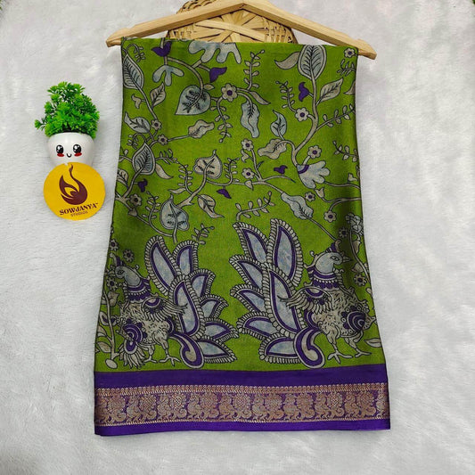 Maheshwari Design Fancy Sarees With Zari Border(7) - SSMHW