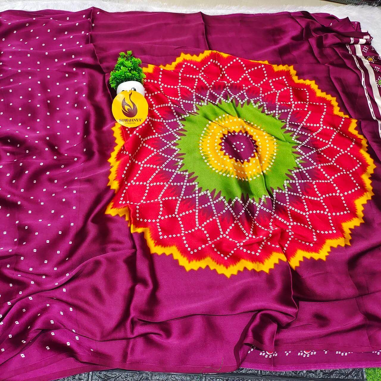 Heavy Japan Satin Crape Saree(88)purple-SSJPS
