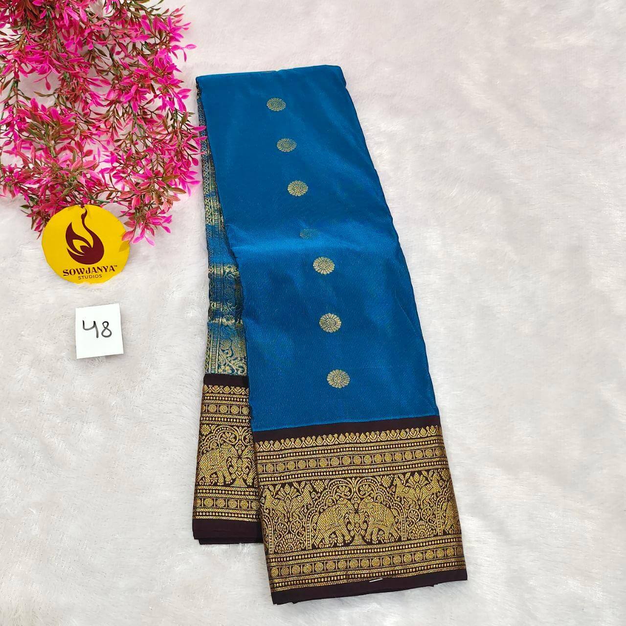 VINTAGE Seiko Gadwal Pattu Sarees(48)  - WAVE