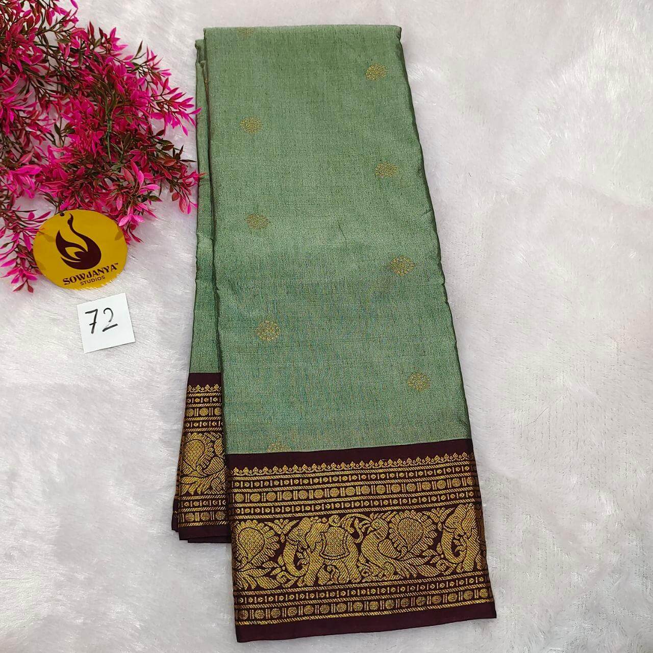 VINTAGE Seiko Gadwal Pattu Sarees(72)  - WAVE
