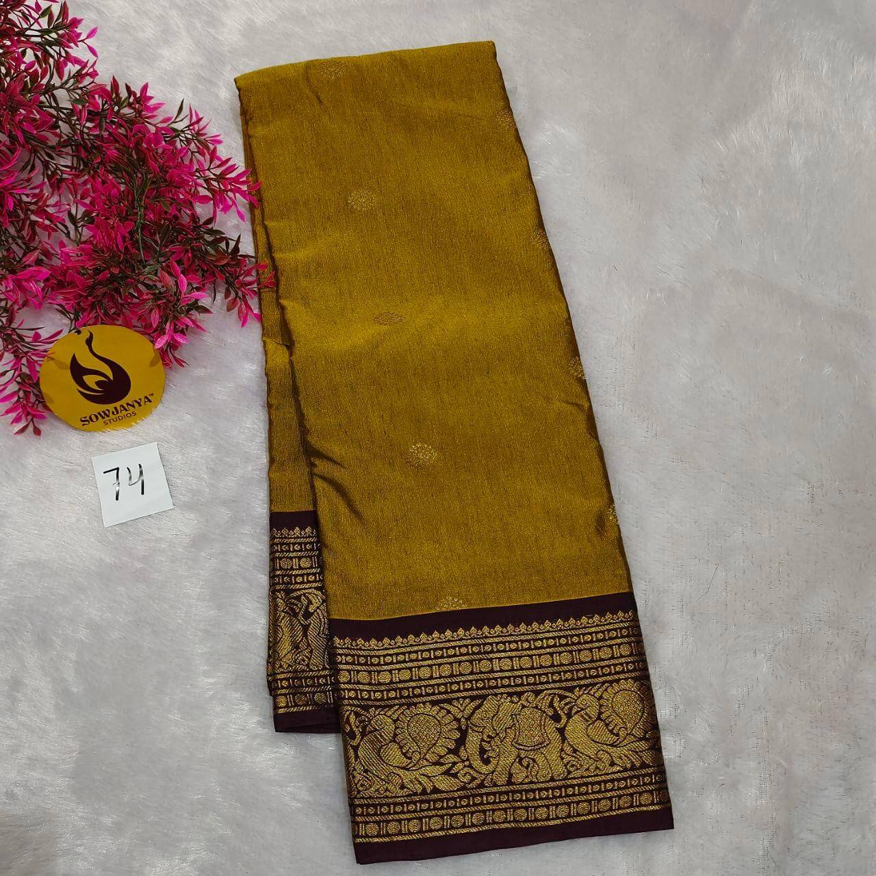 VINTAGE Seiko Gadwal Pattu Sarees(74)  - WAVE