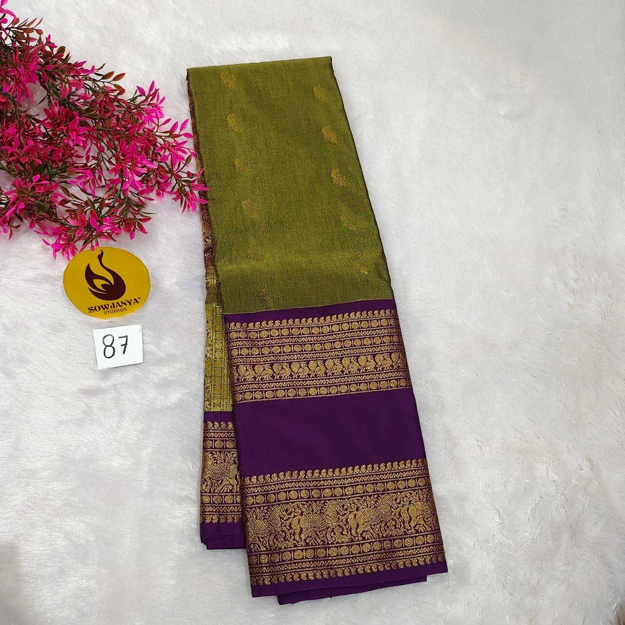 VINTAGE Seiko Gadwal Pattu Sarees(87)  - WAVE
