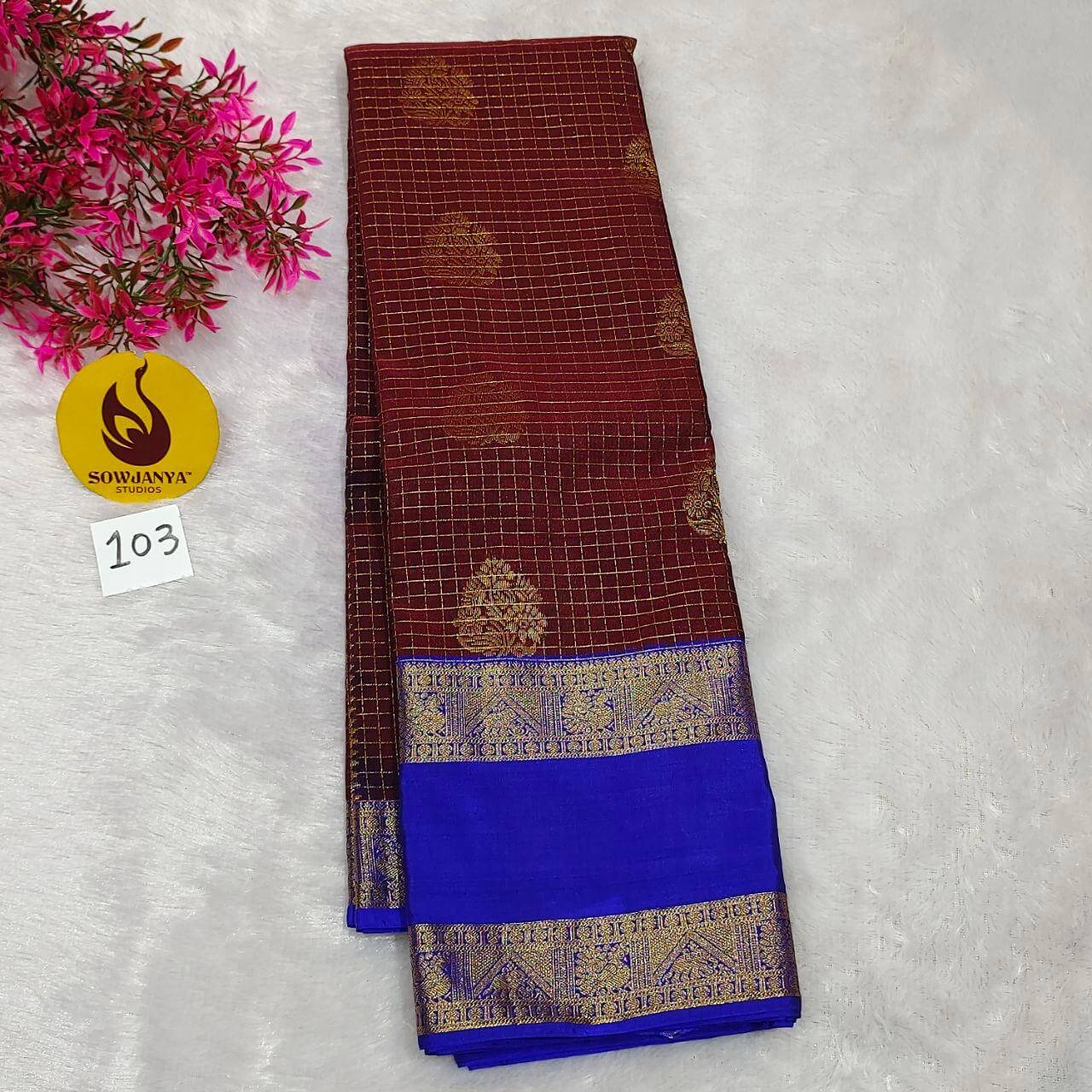 VINTAGE Seiko Gadwal Pattu Sarees(103)  - WAVE