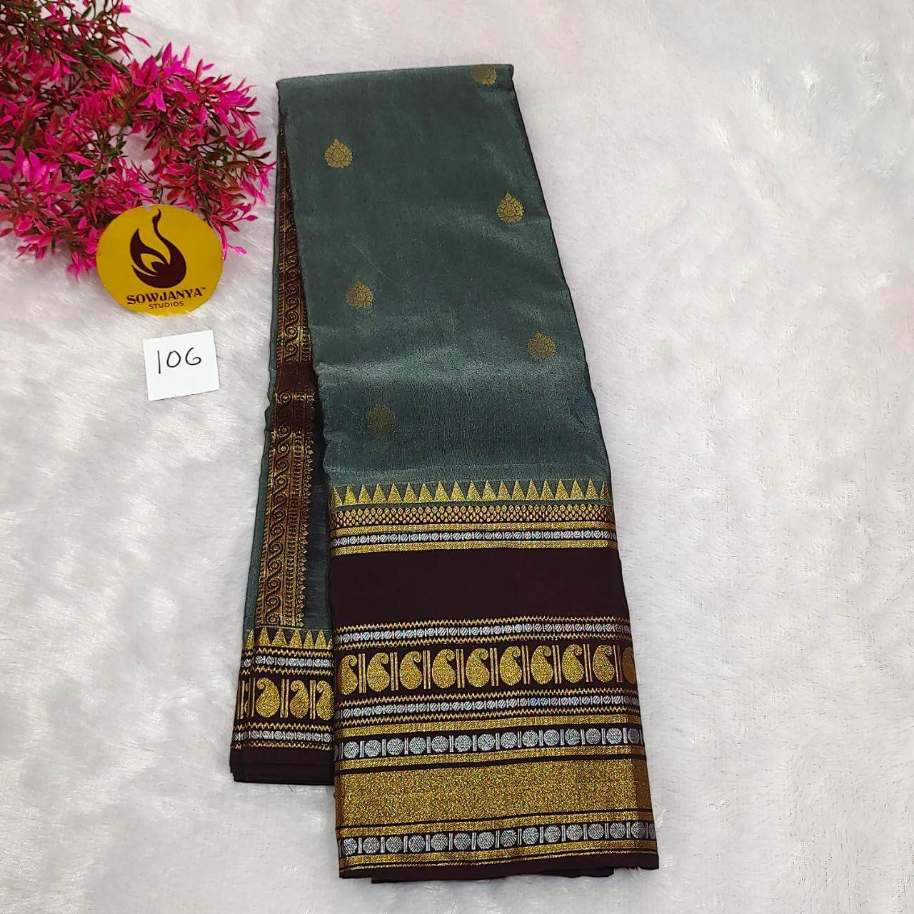 VINTAGE Seiko Gadwal Pattu Sarees(106)  - WAVE