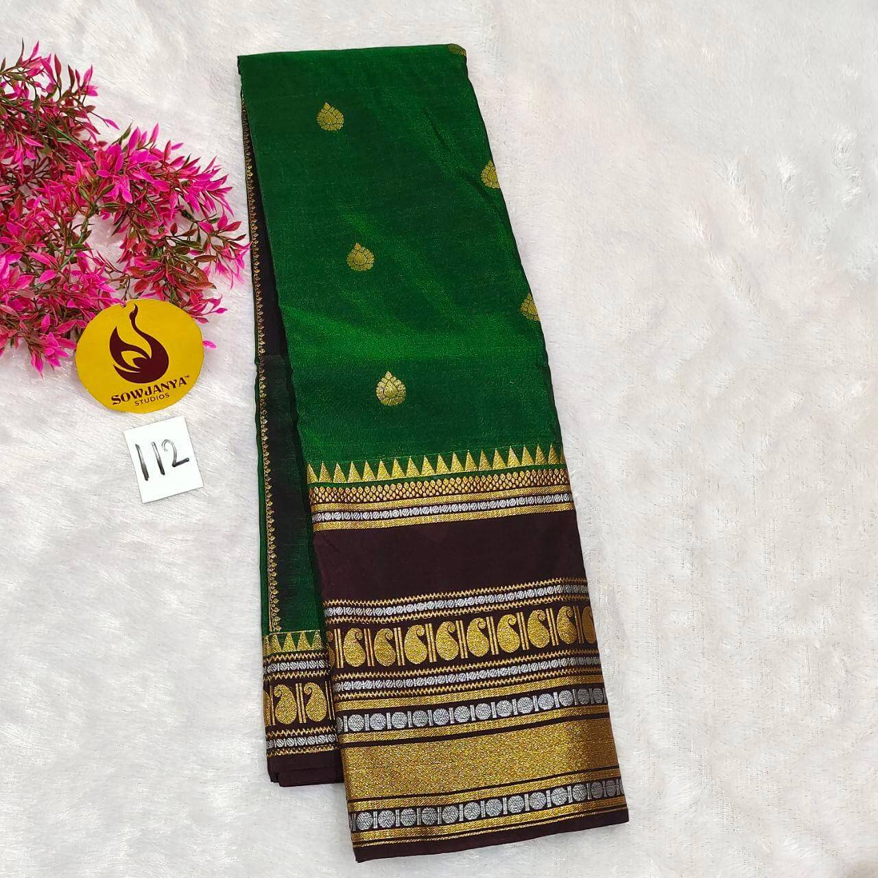 VINTAGE Seiko Gadwal Pattu Sarees(112)  - WAVE