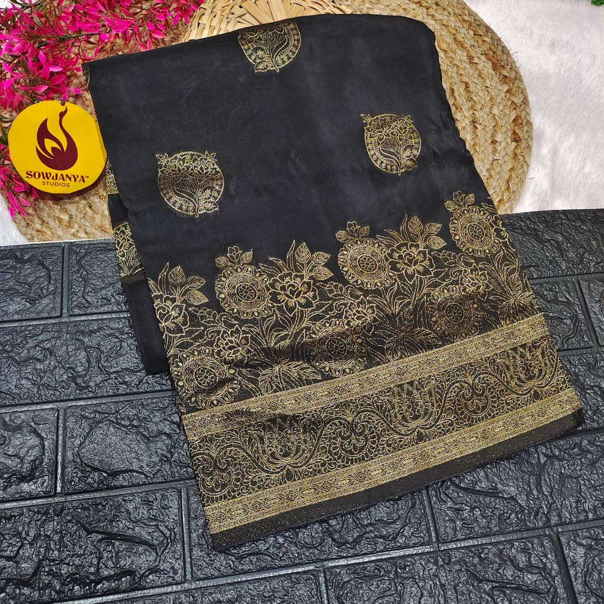 PURE BANARAS H-HO SILK(black) -  BOOM