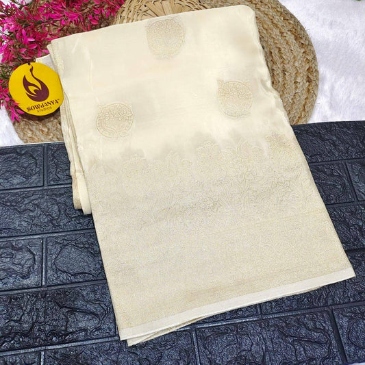 PURE BANARAS H-HO SILK(cream) -  BOOM