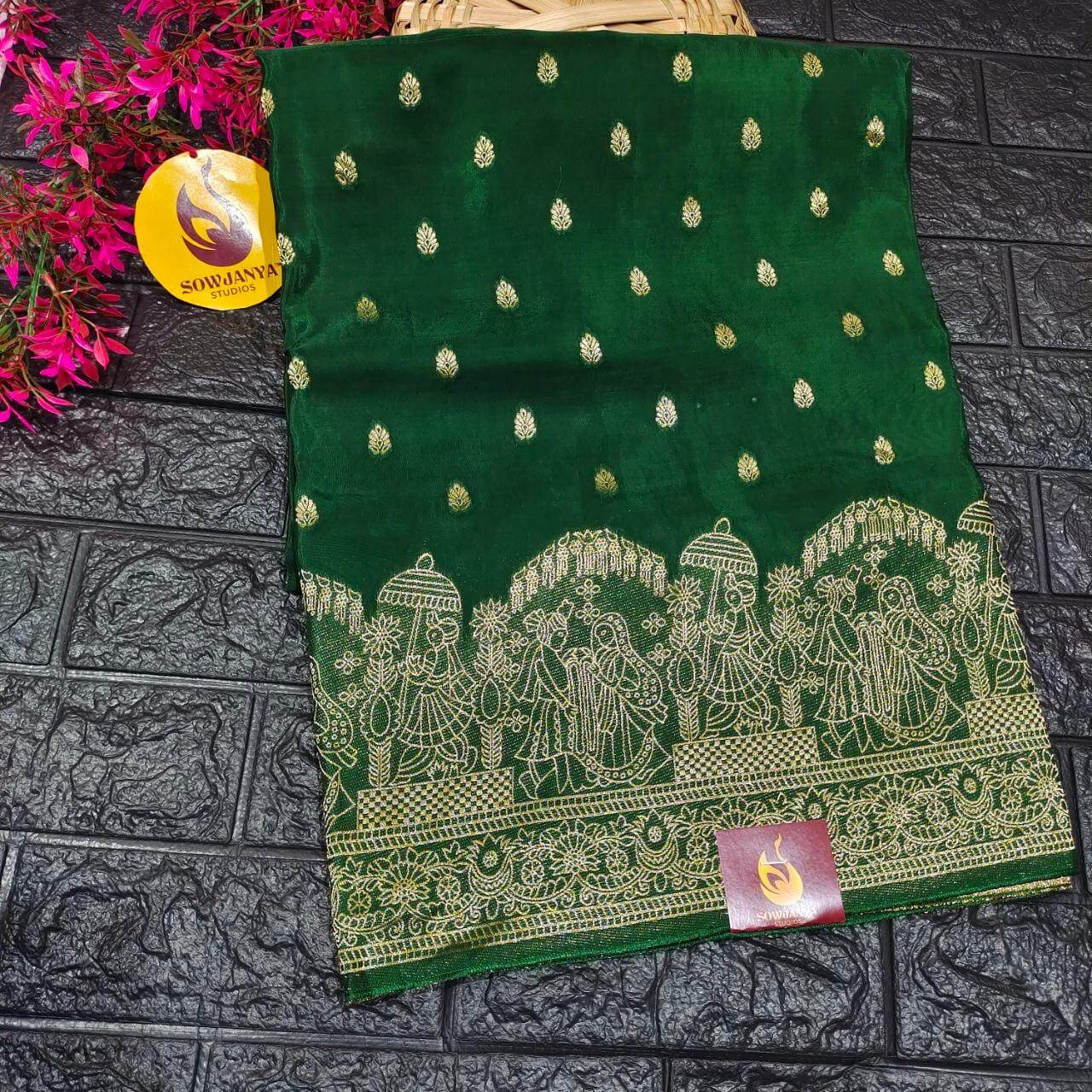 PURE BANARAS H-HO SILK(green) -  BOOM