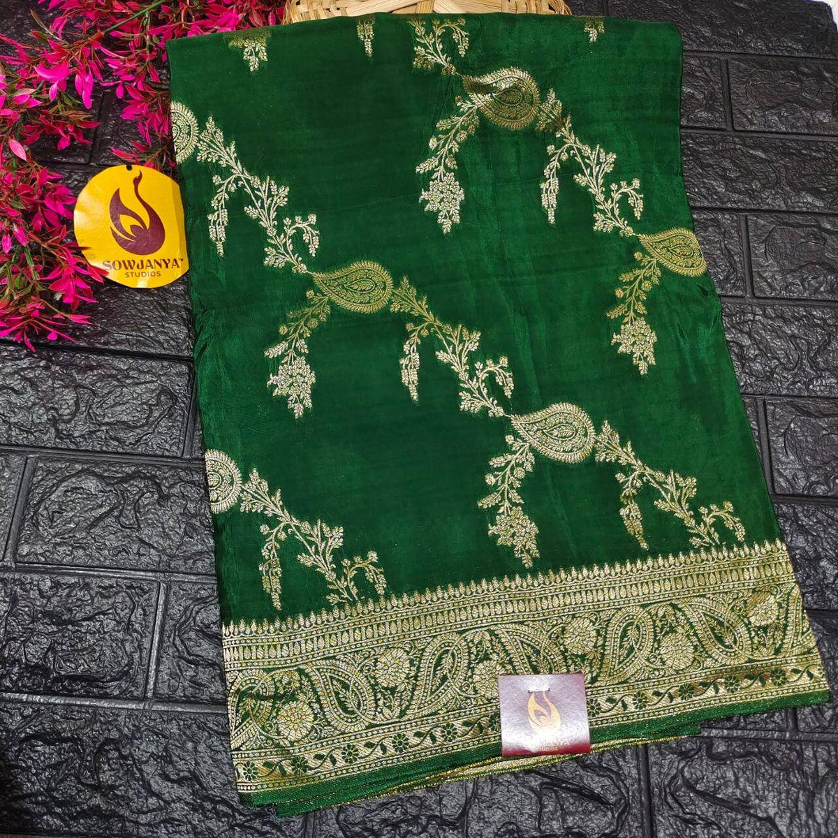 PURE BANARAS H-HO SILK(green) -  BOOM