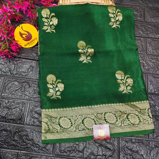 PURE BANARAS H-HO SILK (green)-  BOOM