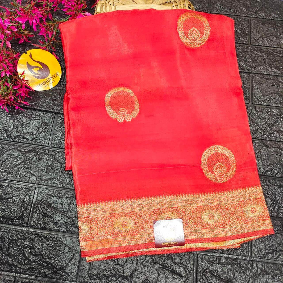 PURE BANARAS H-HO SILK(peach) -  BOOM